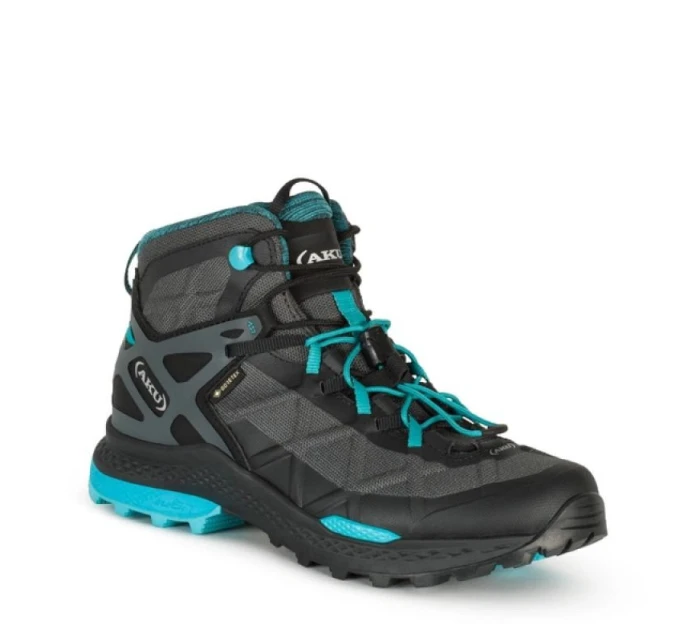 Dámska turistická obuv AKU Rocket Mid DFS GTX - black/turquoise Dámska turistická obuv AKU Rocket Mid DFS GTX - black/turquoise
