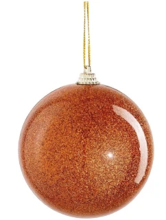 BEZPEČNOSTNÁ PLASTOVÁ OZDOBA 8CM SĽUDA ORANŽOVÁ