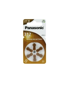 Batéria 312 PANASONIC 6 ks cena za uzavretie.