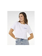 Dámske tričko RIP CURL Hayley O Crop Tee, biele Dámske tričko RIP CURL Hayley O Crop Tee, biele