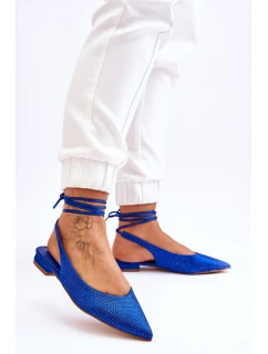 Vázané Baleríny S Modre model 21612808 - Boto