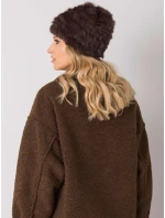 Dámská čepice AT CZ model 16738335 tmavě hnědá - FPrice Dámská čepice AT CZ model 16738335 tmavě hnědá - FPrice