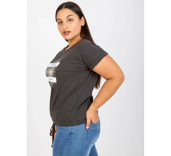 T shirt RV TS model 21127072 ciemny khaki - FPrice