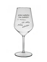 SVAŘÁČEK - čirá nerozbitná sklenice na víno 470 ml