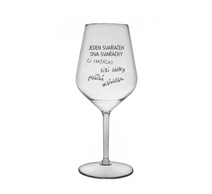 SVAŘÁČEK - čirá nerozbitná sklenice na víno 470 ml SVAŘÁČEK - čirá nerozbitná sklenice na víno 470 ml