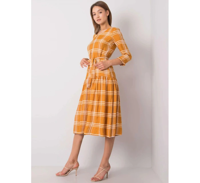 Dámské šaty model 18909747 tmavě žlutá Lakerta - FPrice