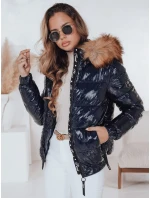 Dámska zimná bunda s kapucňou MELANI navy blue FashionStreet TY4487 Dámska zimná bunda s kapucňou MELANI navy blue FashionStreet TY4487
