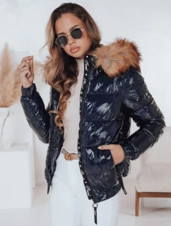 Dámska zimná bunda s kapucňou MELANI navy blue FashionStreet TY4487