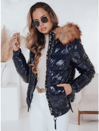 Dámska zimná bunda s kapucňou MELANI navy blue FashionStreet TY4487 Dámska zimná bunda s kapucňou MELANI navy blue FashionStreet TY4487