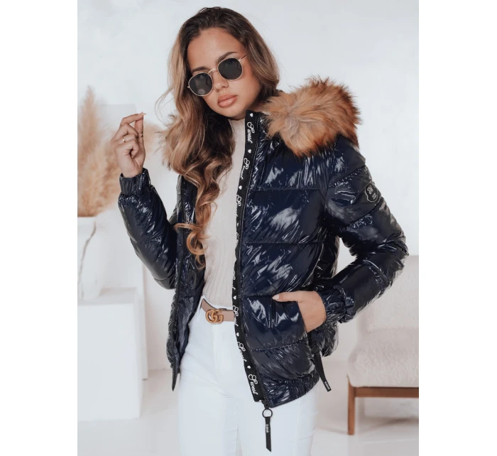 Dámska zimná bunda s kapucňou MELANI navy blue FashionStreet TY4487 Dámska zimná bunda s kapucňou MELANI navy blue FashionStreet TY4487