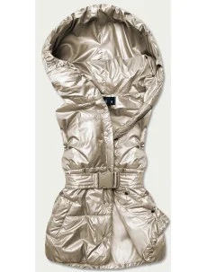 Béžová dámska oversize vesta (KA-016)