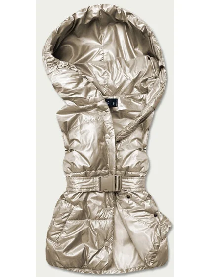 Béžová dámská oversize vesta model 17099458 - KAMADA