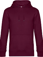 B&C KING Hooded_° Pánska mikina s kapucňou 01.U02K tmavočerešňová