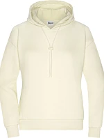 Daiber 8033 Dámska mikina s kapucňou „Lounge“ 02.8033 vanilla