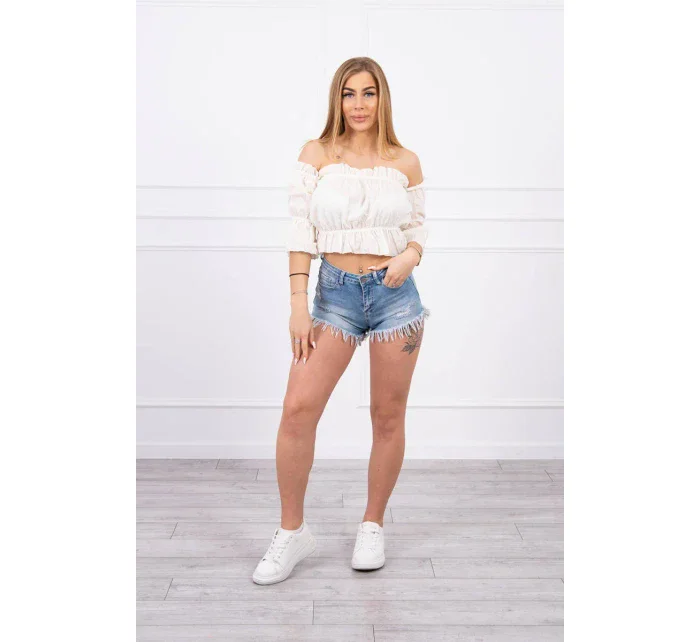 Španělská halenka ecru Španělská halenka ecru