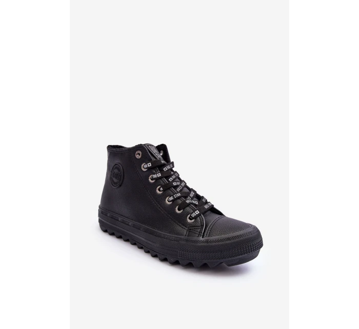 Trampki Damskie Big Star Wysokie Ocieplane Czarne EE274110 Trampki Damskie Big Star Wysokie Ocieplane Czarne EE274110