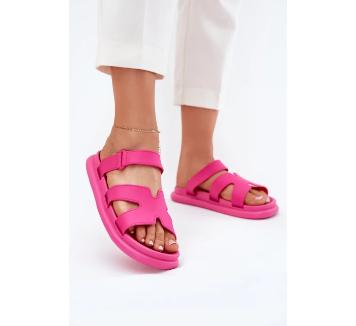 Dámské Gumové Pantofle S Páskem Fuchsie model 21702989 - Boto Dámské Gumové Pantofle S Páskem Fuchsie model 21702989 - Boto