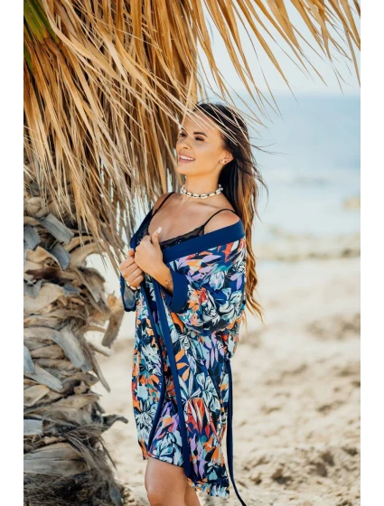 Župan model 18628489 Námořnicky modrý vzor - Eldar