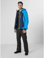 Pánska bunda H4Z22-KUMN010 modro-žltá - 4F