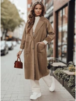 Dámsky oversize kabát AVELINNI dlhý béžový FashionStreet NY0694 Dámsky oversize kabát AVELINNI dlhý béžový FashionStreet NY0694