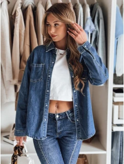 Dámska džínsová košeľa OVERLLO modrá FashionStreet DY0454