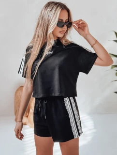 Dámska tepláková súprava LOVE SPORT black FashionStreet AY1135