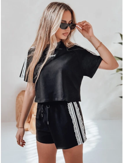 Dámská tepláková souprava LOVE SPORT černá Dstreet model 21988893 - FashionStreet