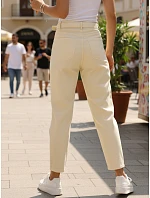 Jeansy damskie mom fit z paskiem stan  model 22144362 - FashionStreet