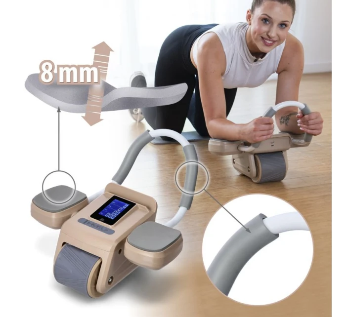 KA08 automatické koliesko na cvičenie brušných svalov s LCD displejom a nabíjaním HMS KA08 automatické koliesko na cvičenie brušných svalov s LCD displejom a nabíjaním HMS