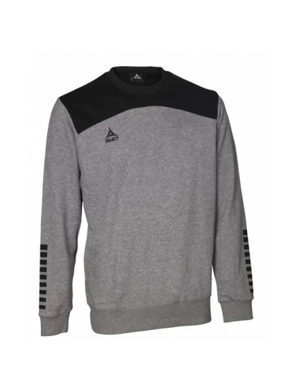 Select Oxford mikina M T26-01787 sivá/čierna
