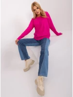 Sweter AT SW model 18900755 fuksjowy - FPrice Sweter AT SW model 18900755 fuksjowy - FPrice