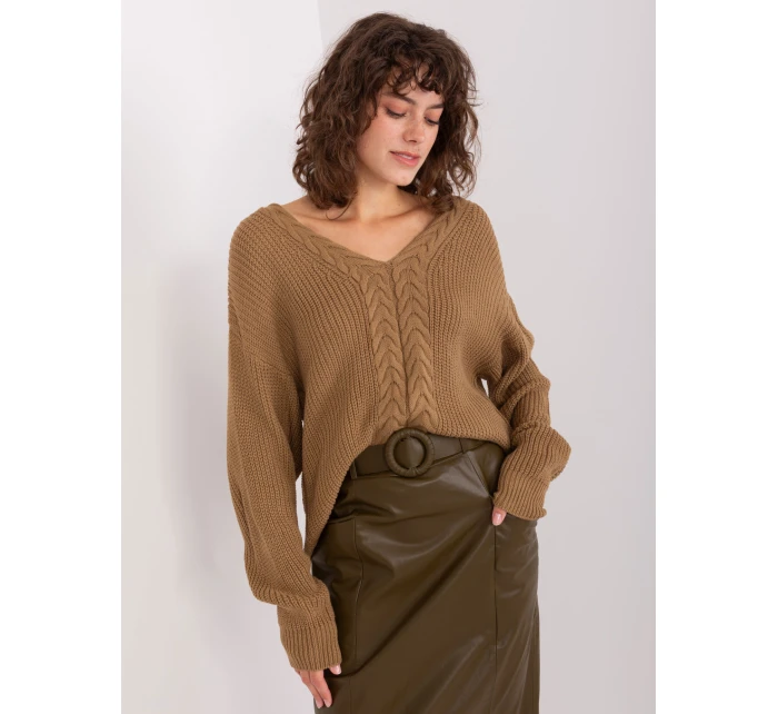 Sweter BA SW model 21943247 camelowy - FPrice