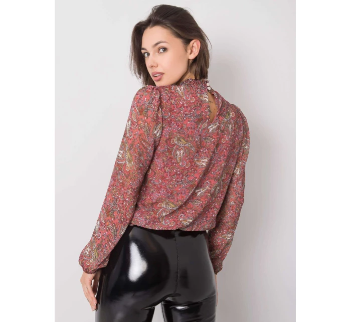 Blúzka D50039F11031A tmavo ružová