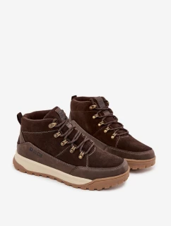 Pánske semišové trekové topánky Big Star - hnedé