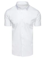 Pánské bílé tričko s krátkým rukávem Dstreet model 21989547 - FashionStreet