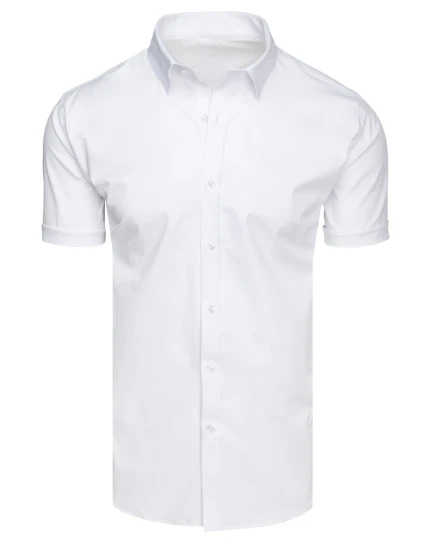 Pánské bílé tričko s krátkým rukávem Dstreet model 21989547 - FashionStreet