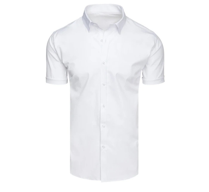 Pánské bílé tričko s krátkým rukávem Dstreet model 21989547 - FashionStreet