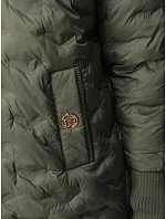 Kurtka damska pikowana z kapturem zielona model 22341112 - FashionStreet