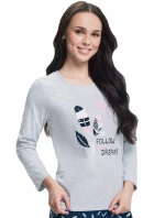 Dámske pyžamo 612 grey plus - Luna