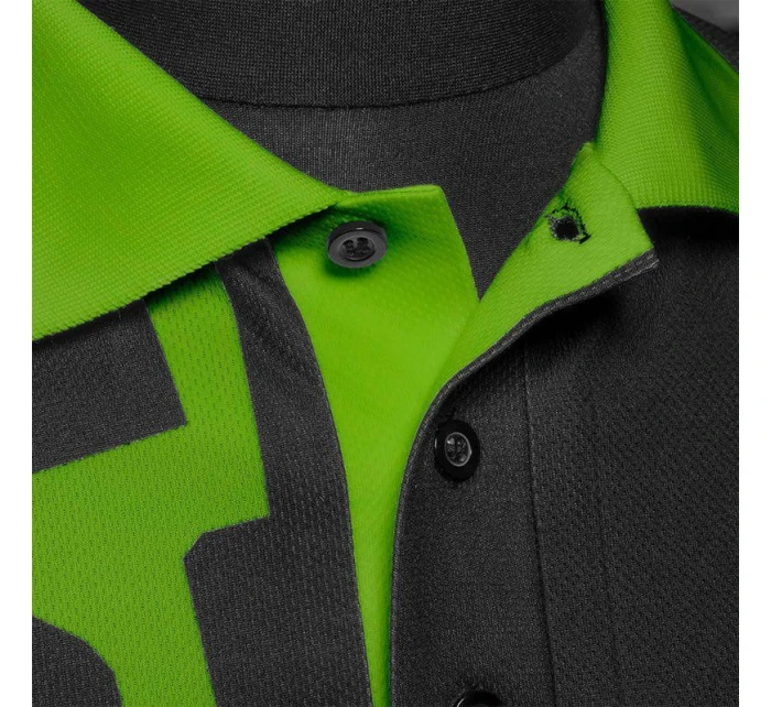 Polokošeľa Harrows Rapide čierno-zelená