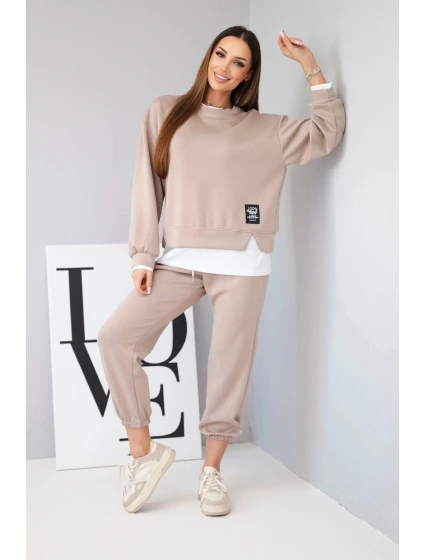 Dámska súprava s maslovou mikinou a teplákmi Fango Dámska súprava s maslovou mikinou a teplákmi Fango