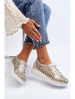 Kožené Polobotky Na Platformě Bežové model 21646202 - Zazoo