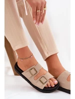 Dámské Sandály Na Platformě S Přezkami Béžové model 21688711 - Boto