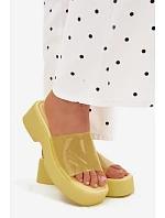 Dámské sandály s páskem Žluté model 22107247 - Boto