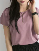 Tričko RV BZ model 14831248 tmavě růžová - FPrice Tričko RV BZ model 14831248 tmavě růžová - FPrice