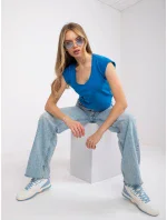 Tričko RV TS model 17047378 tmavě modrá - FPrice Tričko RV TS model 17047378 tmavě modrá - FPrice