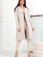 Dámsky kabát Malika béžový- Merce