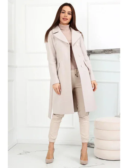 Dámsky kabát Malika béžový- Merce