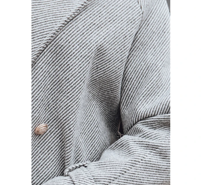 Dámsky oversize kabát CAMELLYN dlhý sivý FashionStreet NY0742