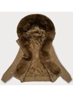 kurtka z ciemny beżowy model 21731640 - S'WEST kurtka z ciemny beżowy model 21731640 - S'WEST